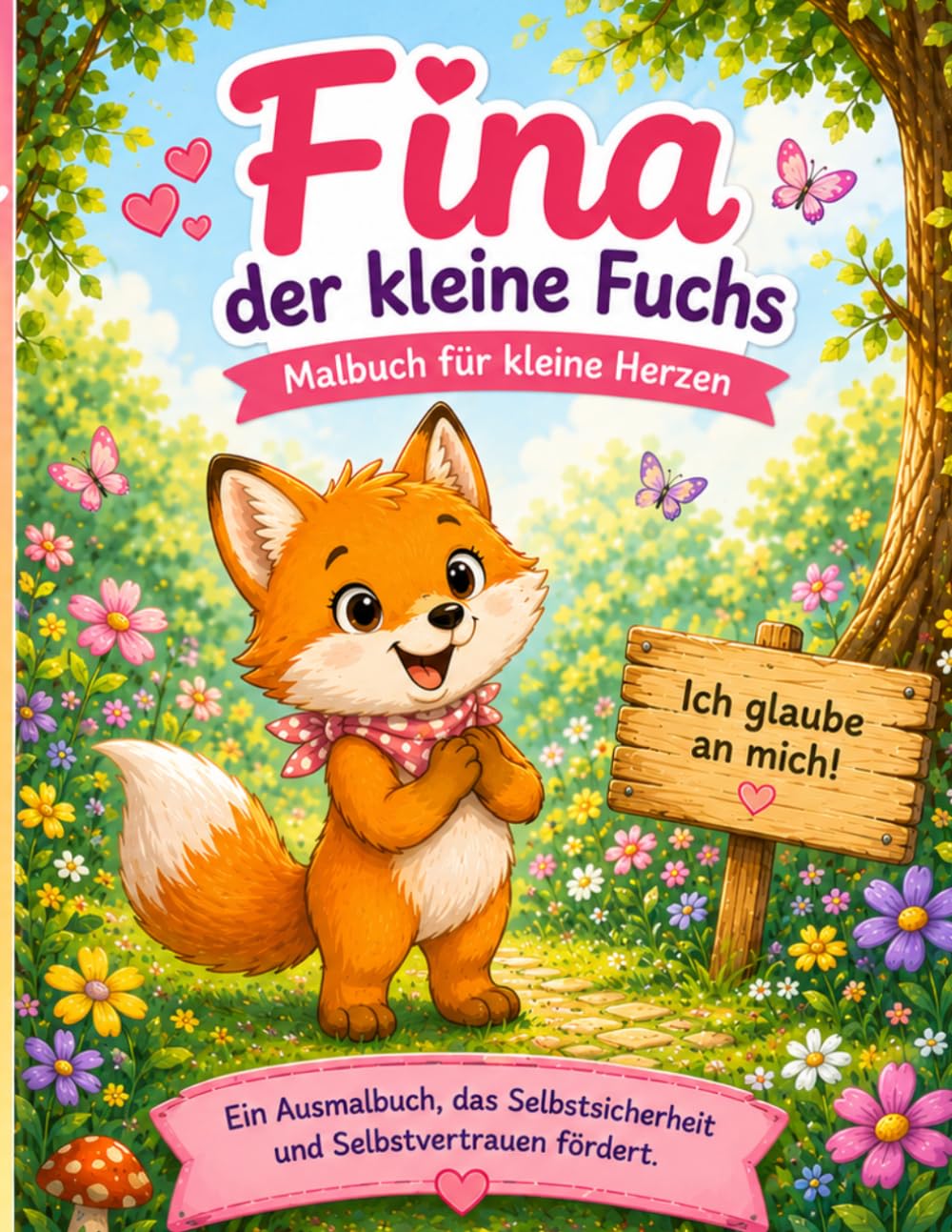 Fina der kleine Fuchs: Ein Ausmalbuch, das Selbstsicherheit und Selbstvertrauen fördert