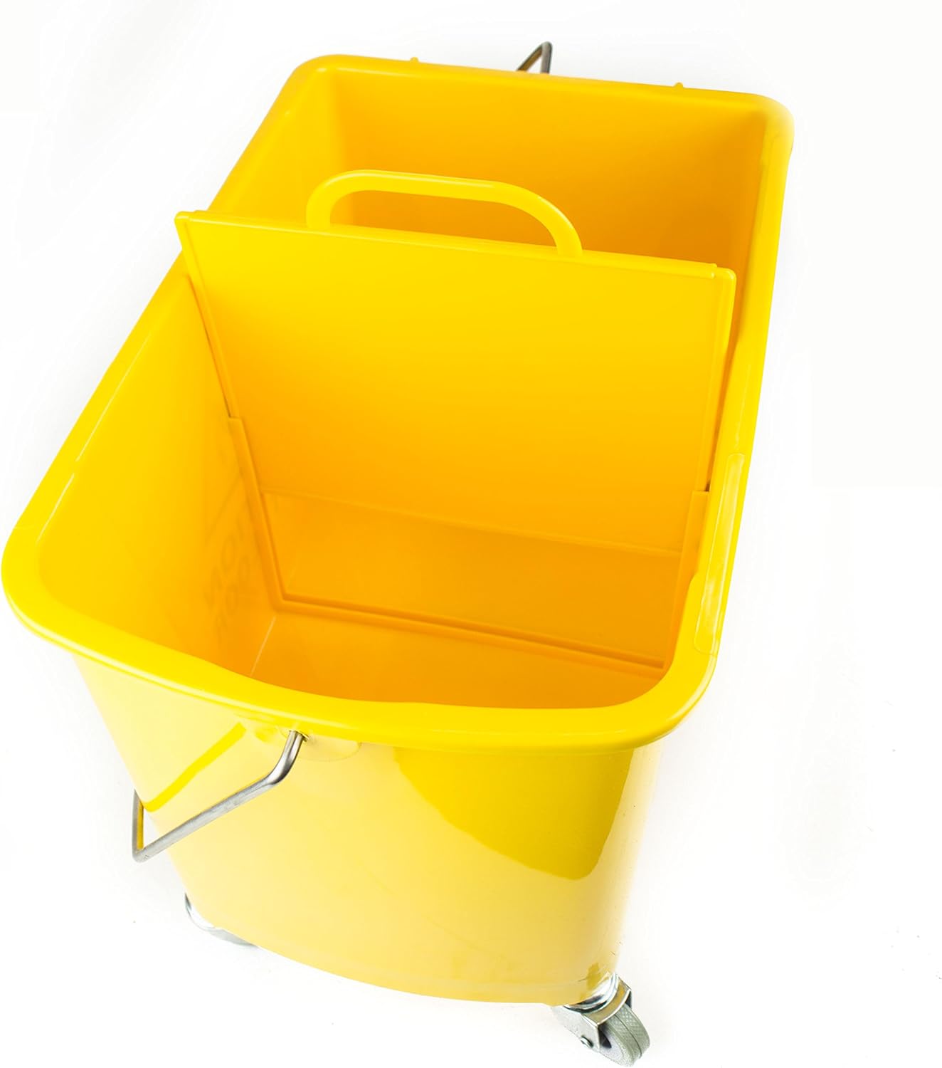 RK Safety RKMB24-Y Commercial Side Press Wringer for Mop Bucket 24 qt / 6 gal (Yellow)