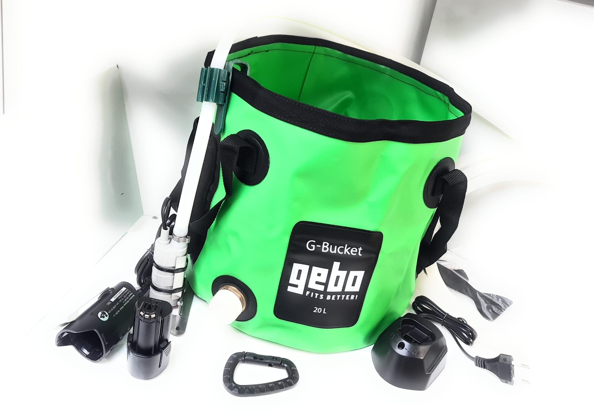 GEBOBASKET Contenedor Flexible Fluidos 20L Bomba