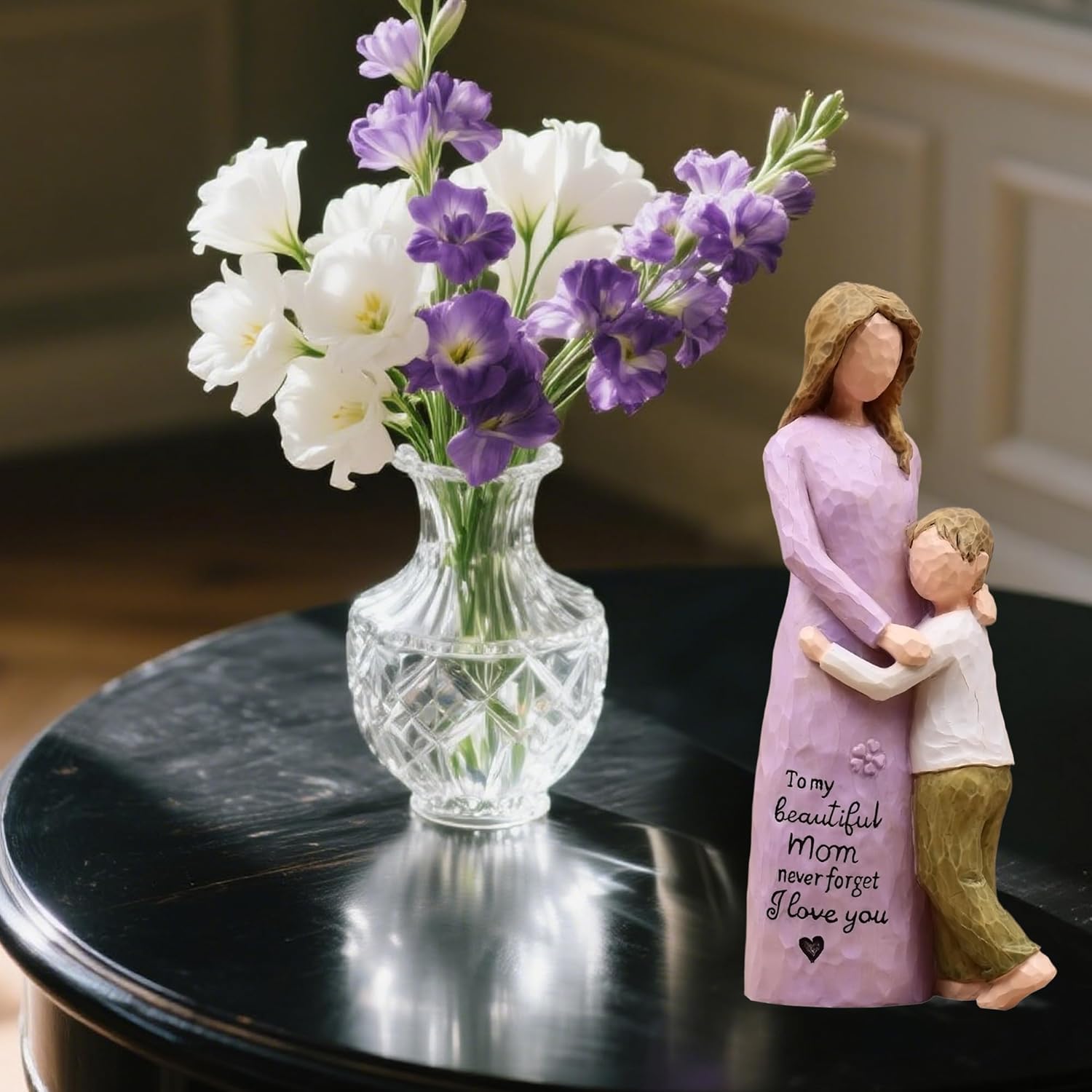 Mom Gifts from Son, Boy Mom Gift, Gift for Moms from Son, Mother of The Groom Gifts, Sculpted Hand-Painted Figurine
