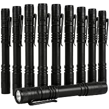 Pen Flashlight 10Packs,Super Bright LED Pocket Flashlights with Clip