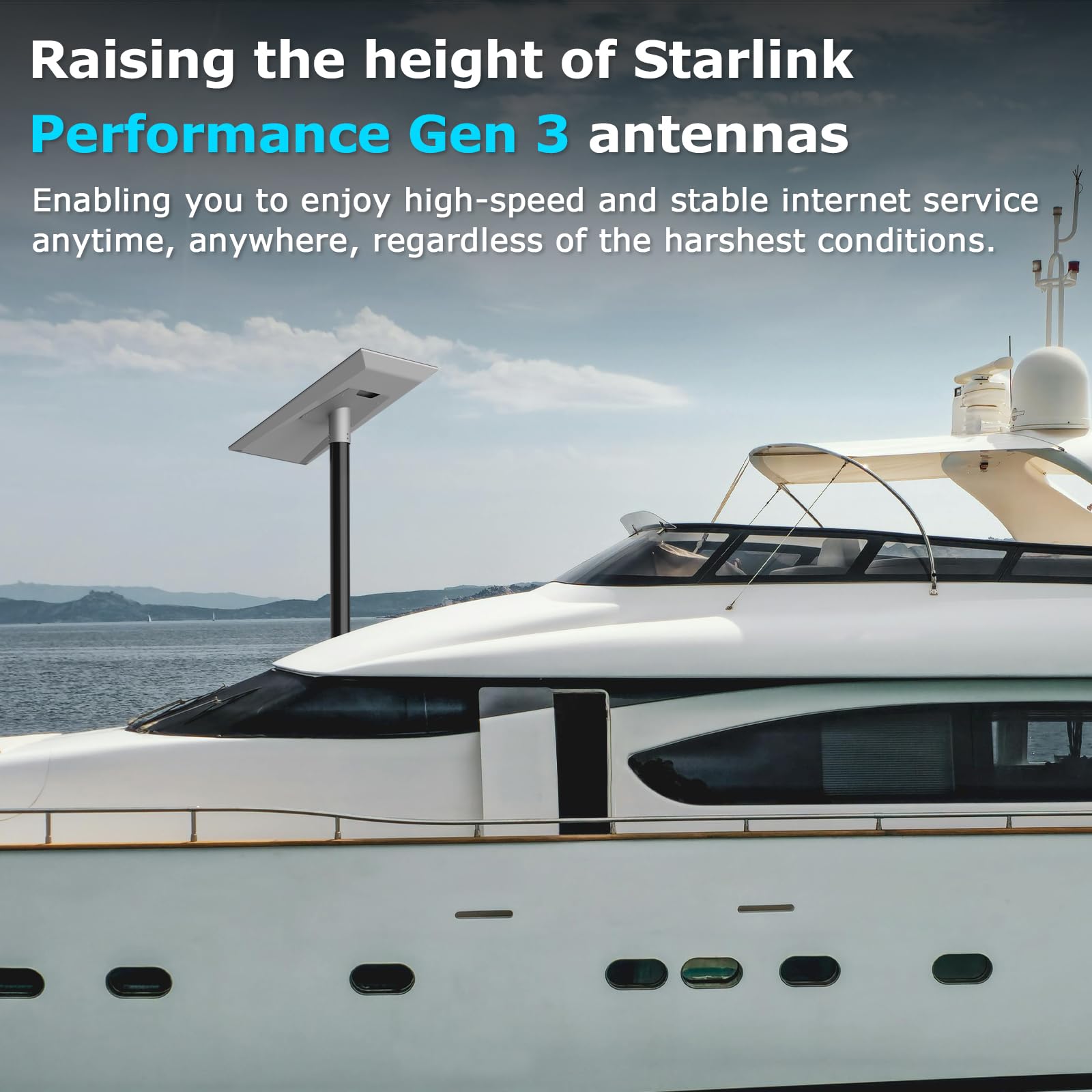 Starlink Performance Gen 3 Adaptateur de tuyau, Starlink Performance Pole Mount