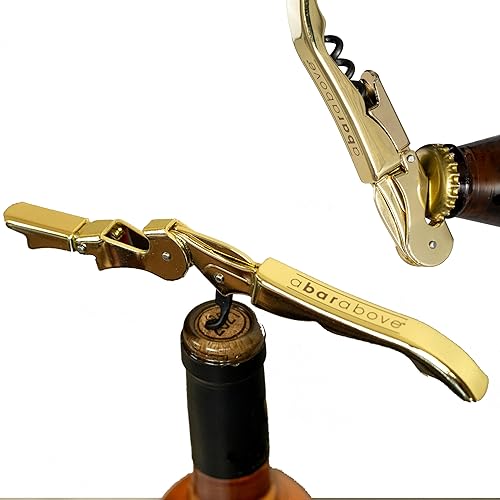 Miniatura 10 de A Bar Above Abridor de vino  Extractor de tornillos con revestimiento antiadherente para botellas de vino con herramienta de abridor de botellas de