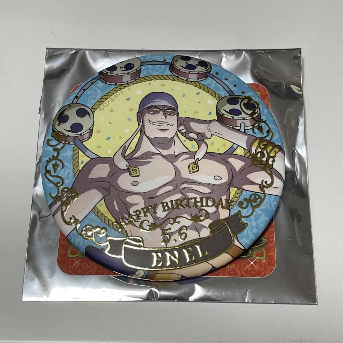 Amazon.co.jp: ワンピース エネル バースデージュエリー缶バッジ 5月 