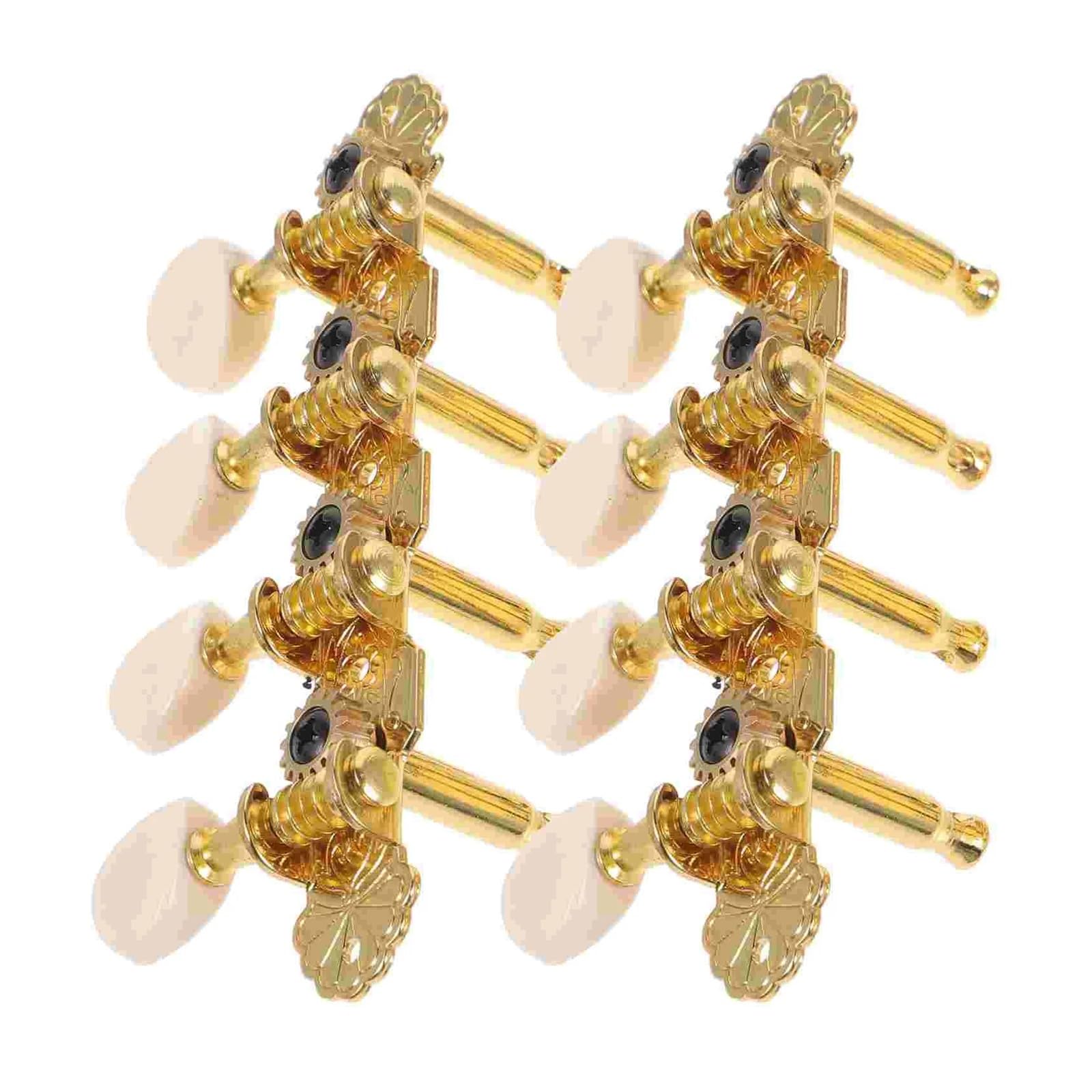 Gitarren-Tuner-Clip, Mandolinen-Tuner, Instrumentenwirbel, Ukulele, Metall, kabelloses System(Golden)