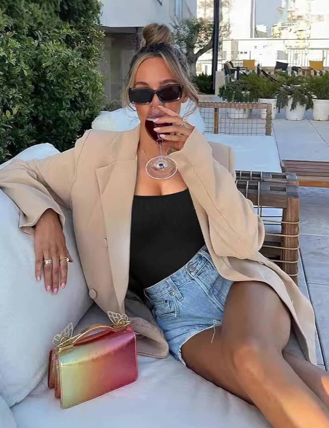 Kissonic 3パック レディース ノースリーブ タンクトップ スクエアネック リブ編み ワークアウト 夏 ファッション 服