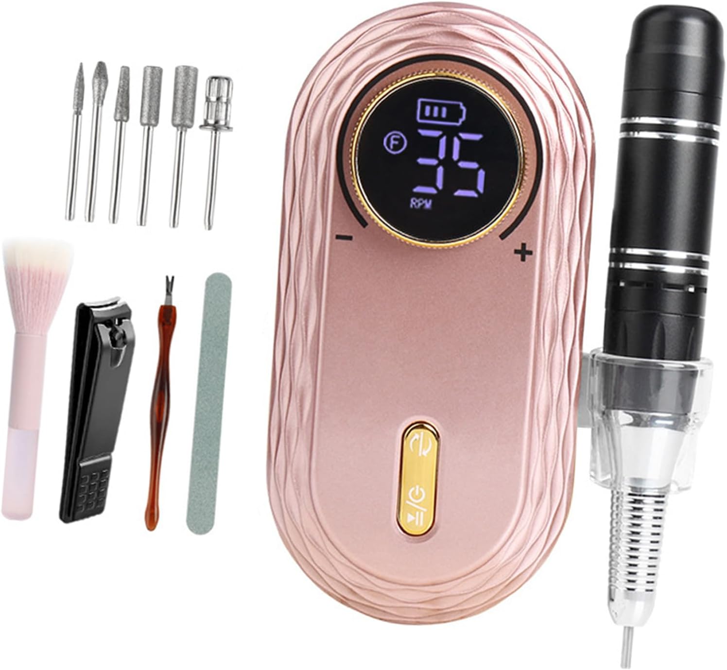充電式 電動ネイルマシン プロ用 ポータブル ビット付け ネイル