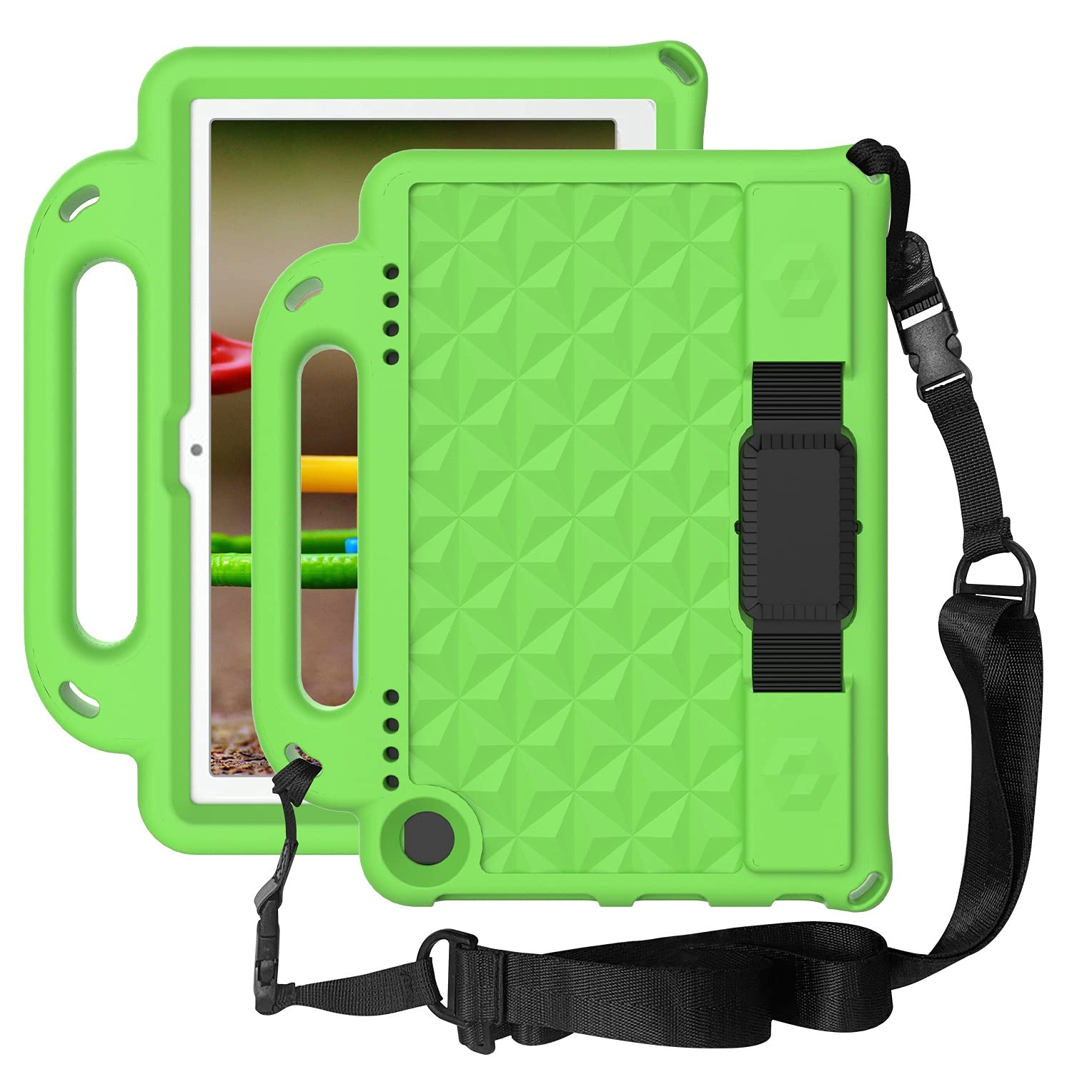 Custodia Protettiva per Tablet Custodia for Tablet for Il Fuoco HD 8. Plus (2020), Body Full Full Body Body Eva. Custodia Protettiva con Manico e Tracolla Protezione Resistente(Ye?Il)