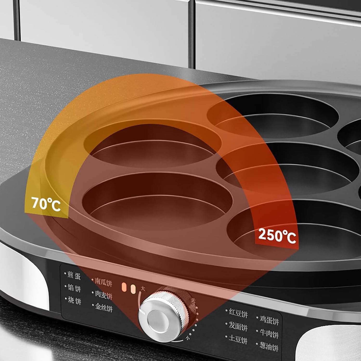 Elektryczna Maszyna Do Naleśników O Mocy 2200 W – Urządzenie Z Nieprzywierającą Płytą Średnicy 40 Cm I Regulacją Temperatury, Idealne Przygotowywania Roti, Jajek Nie Tylko