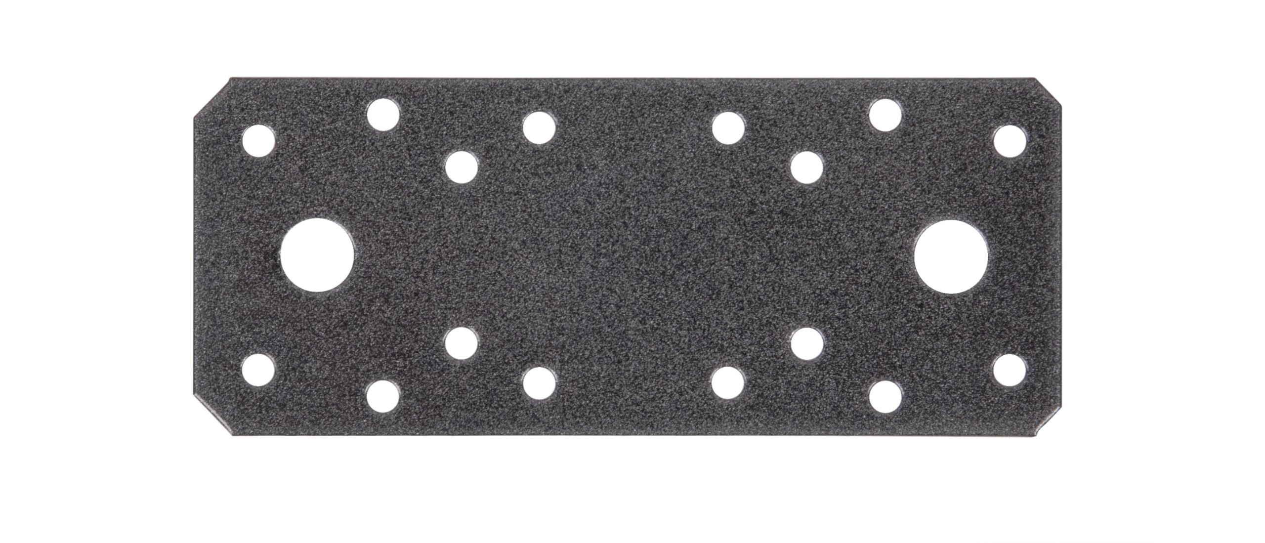 Alberts 822866 DURAVIS® Platine d'assemblage | en noir diamant, à couche duplex | taille 133 x 55 x 2,5 mm | kit de 30