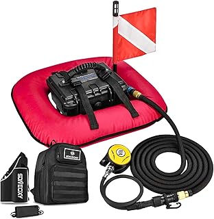 DCCMS Diving Ventilator, Tankless Scuba Diving System with Rechargeable Battery, Hookah Dive System Snuba Lung Tank