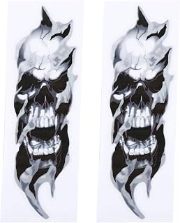 2 Pcs Fork Skull Sticker Decals Motorcycle Forks Fork Skulls Stickers Softail Dyna Electra Street Glide