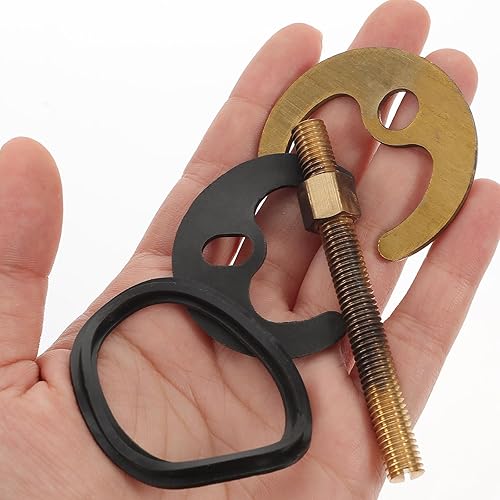 Miniatura 4 de DOITOOL Soporte de fijación de grifo, 1 juego de tuercas de montaje de grifo y arandela, kit de montaje de tuerca de bloqueo de grifo de acero