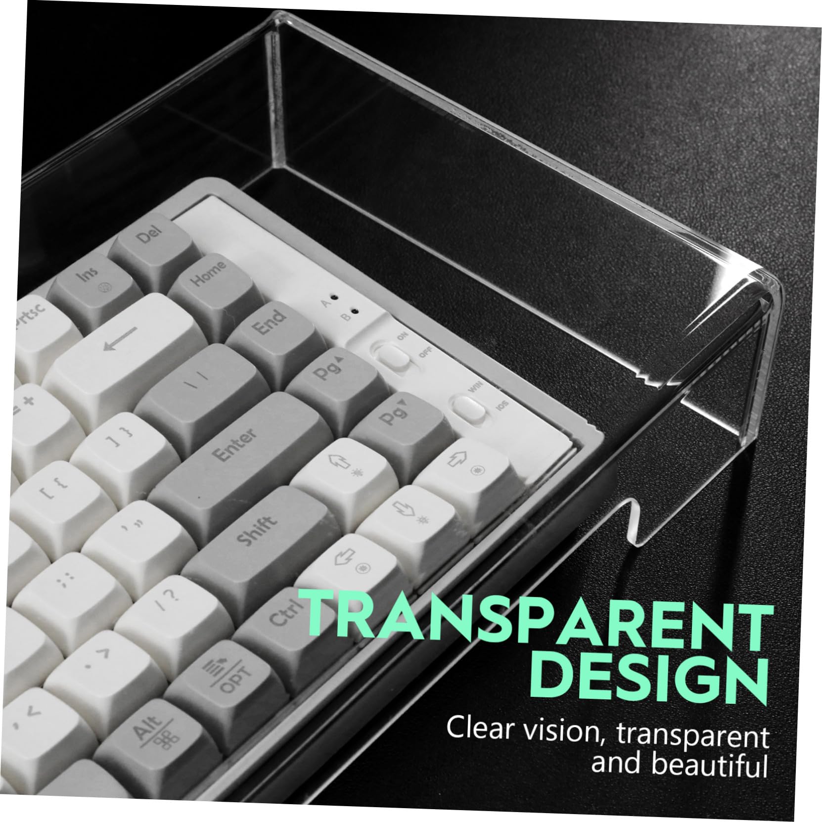 Couvercle Clavier PC Acrylique Transparent Rigide pour Protection Poussière
