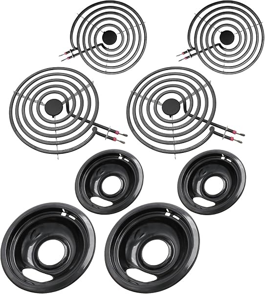 COZZIVITA Electric Stove Burner Element Replacement Set-Perfectly Compatible with Whirlpool&Kenmore&Frigidaire &Hardwick