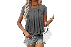 Women's Banded Bottom Textured Tops