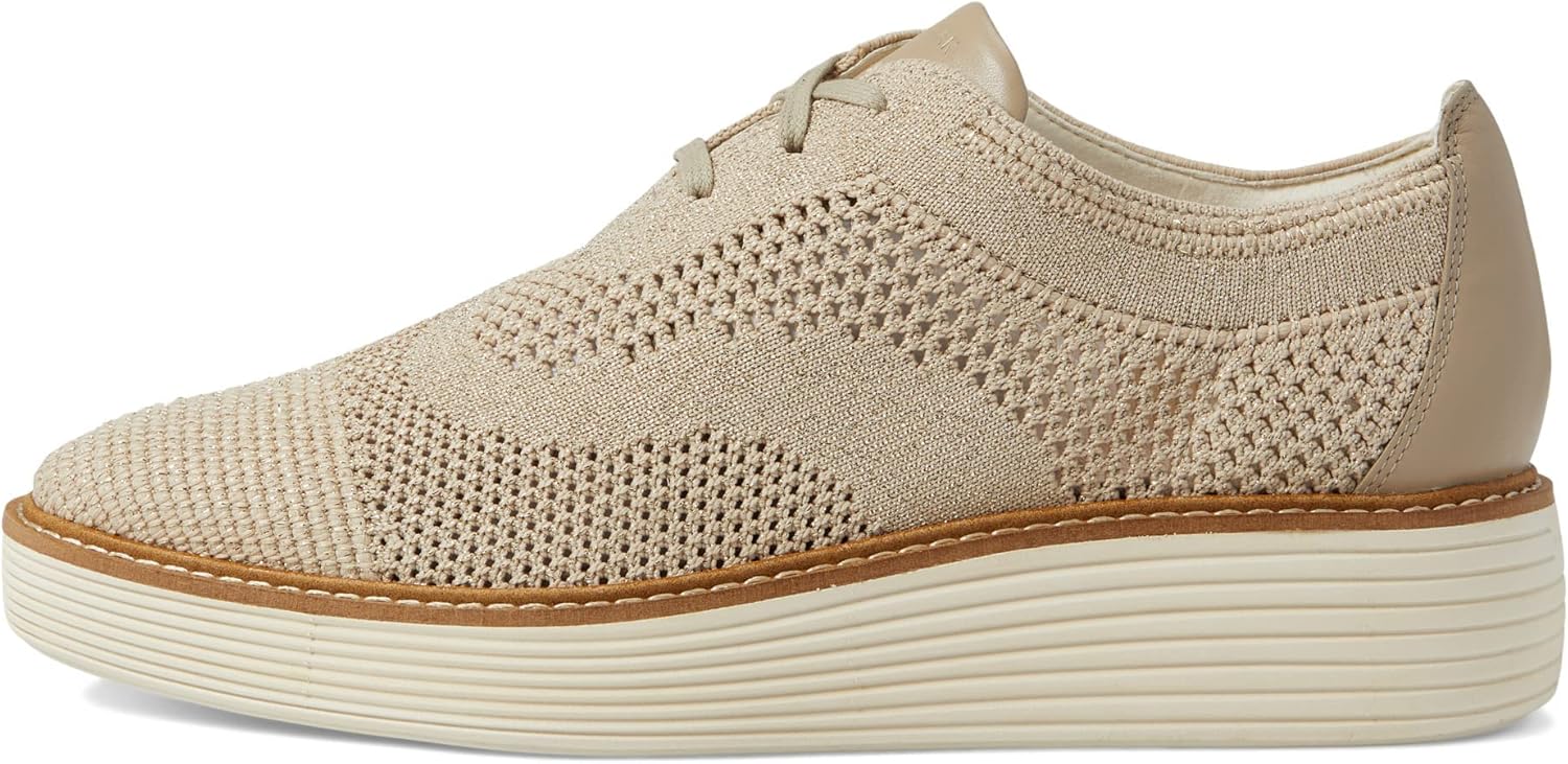 Cole Haan Original Grand Platform Stitchlite Oxford Rye Knit/Ivory 8.5 B (M)