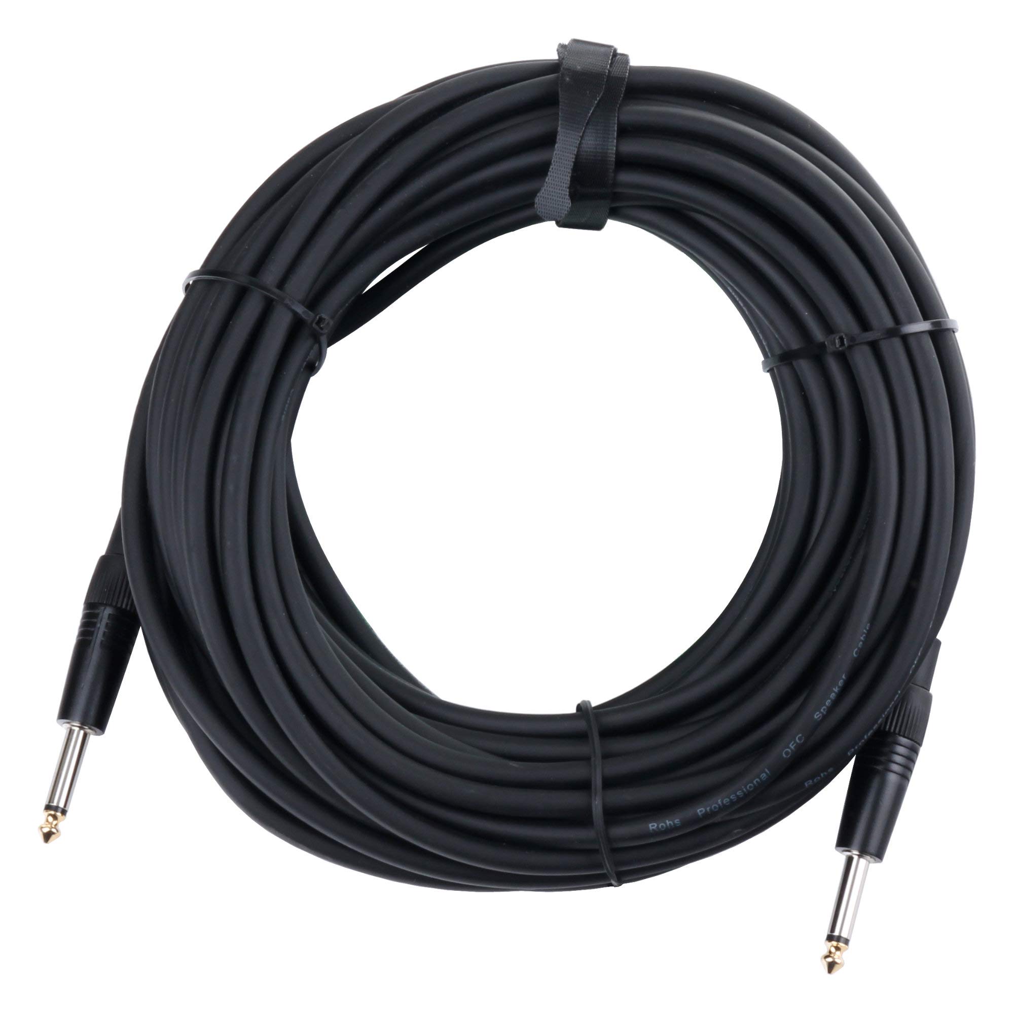Pronomic BOXJ-10 Câble Haut-Parleur DJ PA (Câble Professionnel, Jack 6,3 mm, longueur 10m, résistant aux acides et huiles, décharge de traction à pince à serrage)