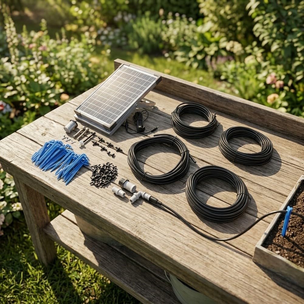 per Kit di irrigazione a goccia solare compatto, irrigatore