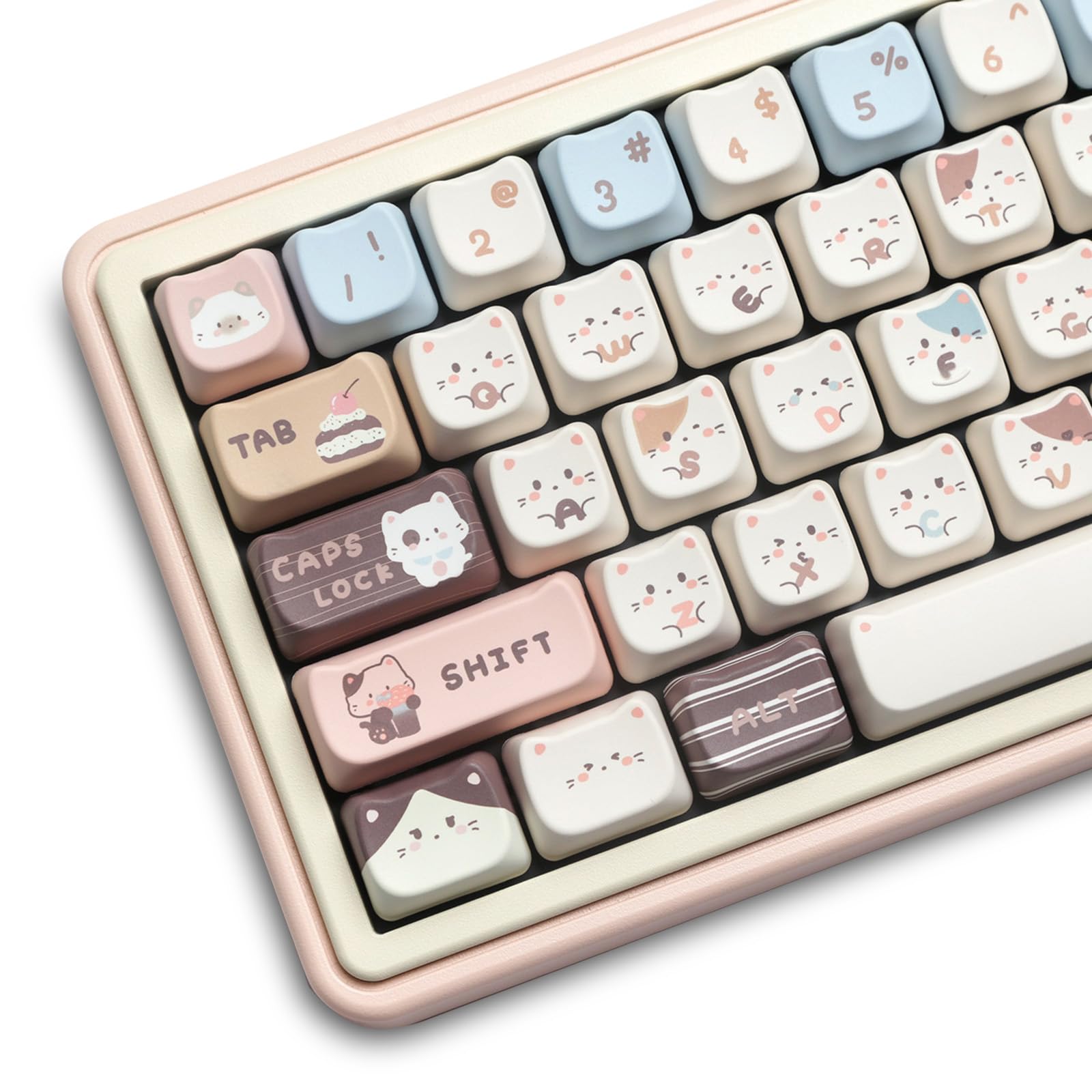 Amazon.com: FKZ Cute Cat Keycaps,Mao Profile Kawaii Kitten-Shape