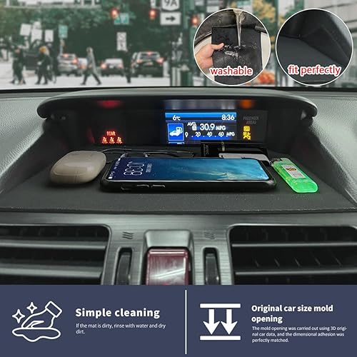Miniatura 5 de Auovo Alfombrilla de tablero para Subaru Forester 2014-2018 para Crosstrek 2012-2017 para Impreza 2012-2016, accesorios para interior de automóvil,