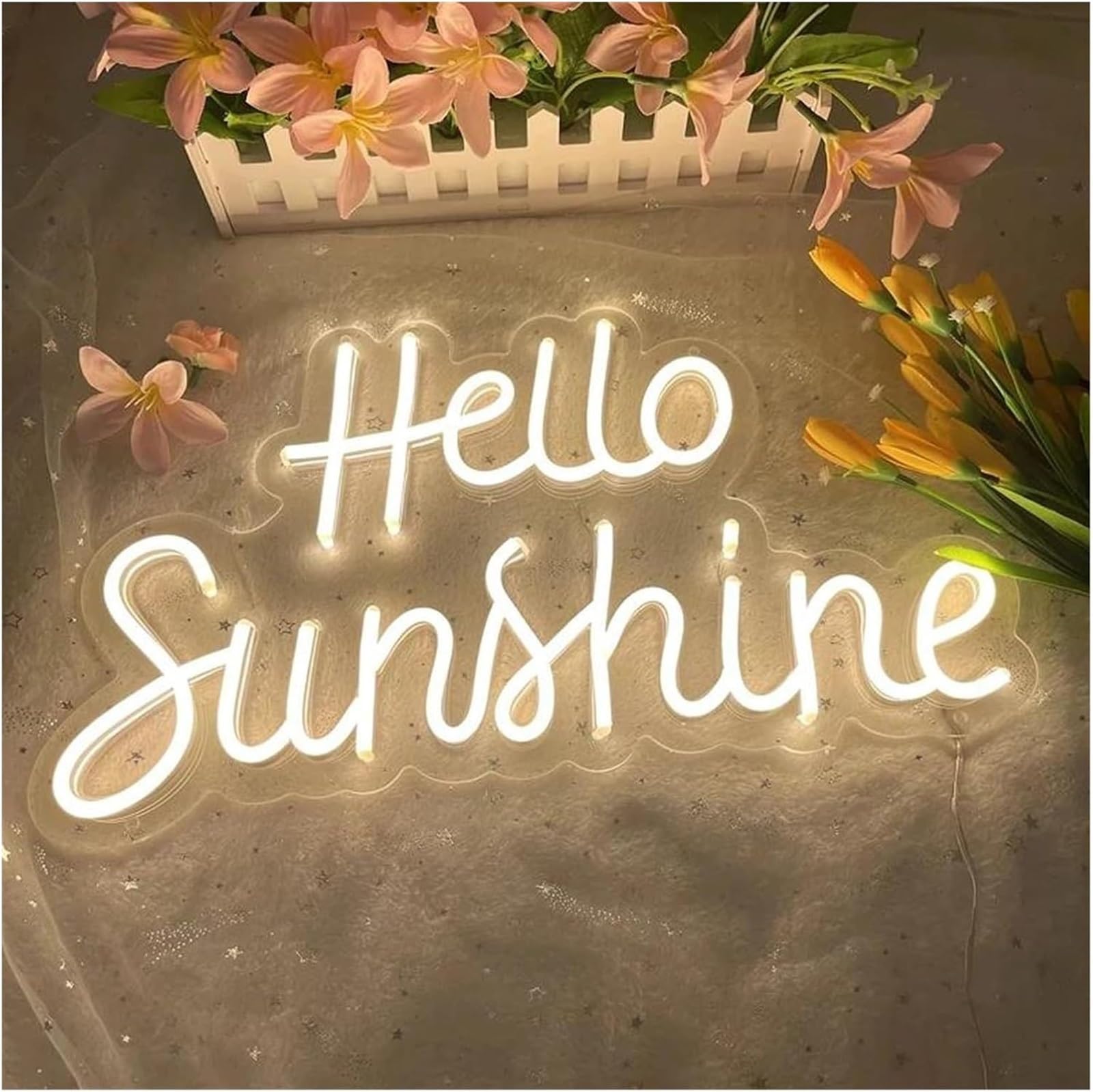 Enseigne néon Hello Sunshine pour illuminer les nuits d'enfants - 7