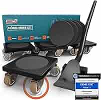 Sollevatore Mobili FAIRMO Con 4 Ruote TPE - Per Spostare Mobili Pesanti Fino A 200 Kg