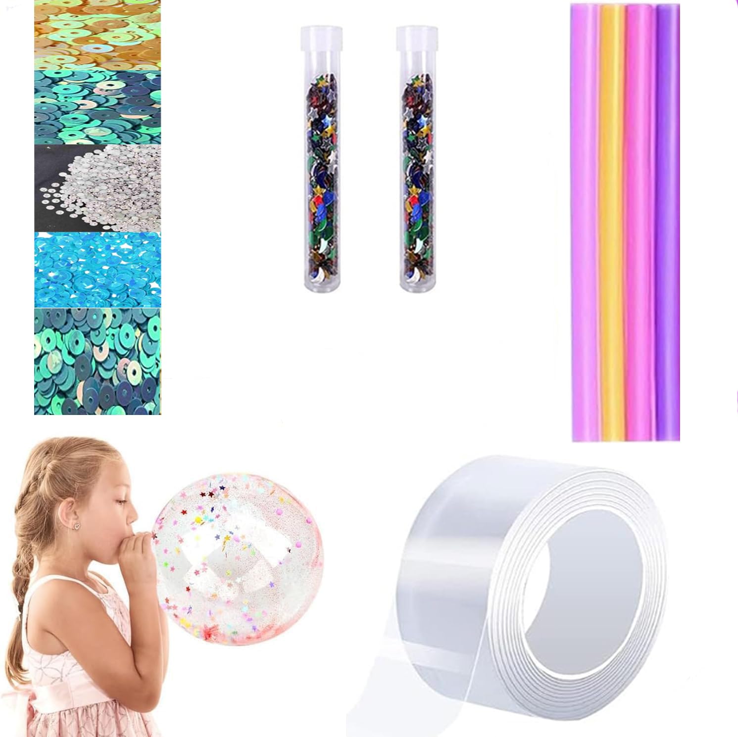 Sticky Buddy Double Sided Nano Tape Bubbles Kit DIY with Pump Sequins Glitter Powder (B0DCK119K3) Amazon Price History, Amazon Price Tracker