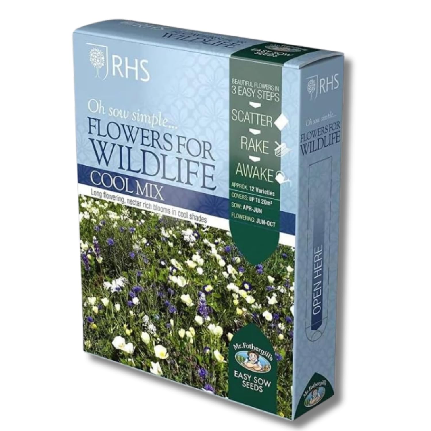 Mr Fothergill’s RHS Flowers for Wildlife Seeds, Bright Flower Seed Mix with Approx 15 Varieties, Long Flowering Display Jun-Oct, Wildlife Friendly Borders and Beds, Nectar and Pollen Rich Mix — view 6