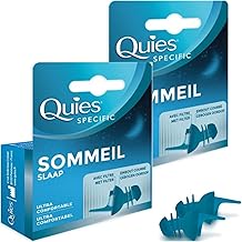 Specific Sleep Hearing Protection | Maximum Comfort & Sealing | Noise Attenuation 24 dB | Anti-Pest Filter | Snoring, Brouhaha, Traffic | Pack of 2 x 1 Pair