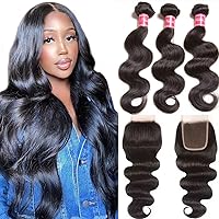 Vista 14 de Nadula Hair 7a, extensiones de cabello virgen brasileño con ondas, 3 mechones naturales de cabello brasileño con ondas sin procesar