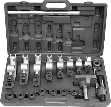 KAKA INDUSTRIAL Manual Pipe Bender MY-22 Kit with 8 Dies, for 3/8 to 1 Round and Square Tube, 180-Degree Bend, Bench Mount or Portable Use