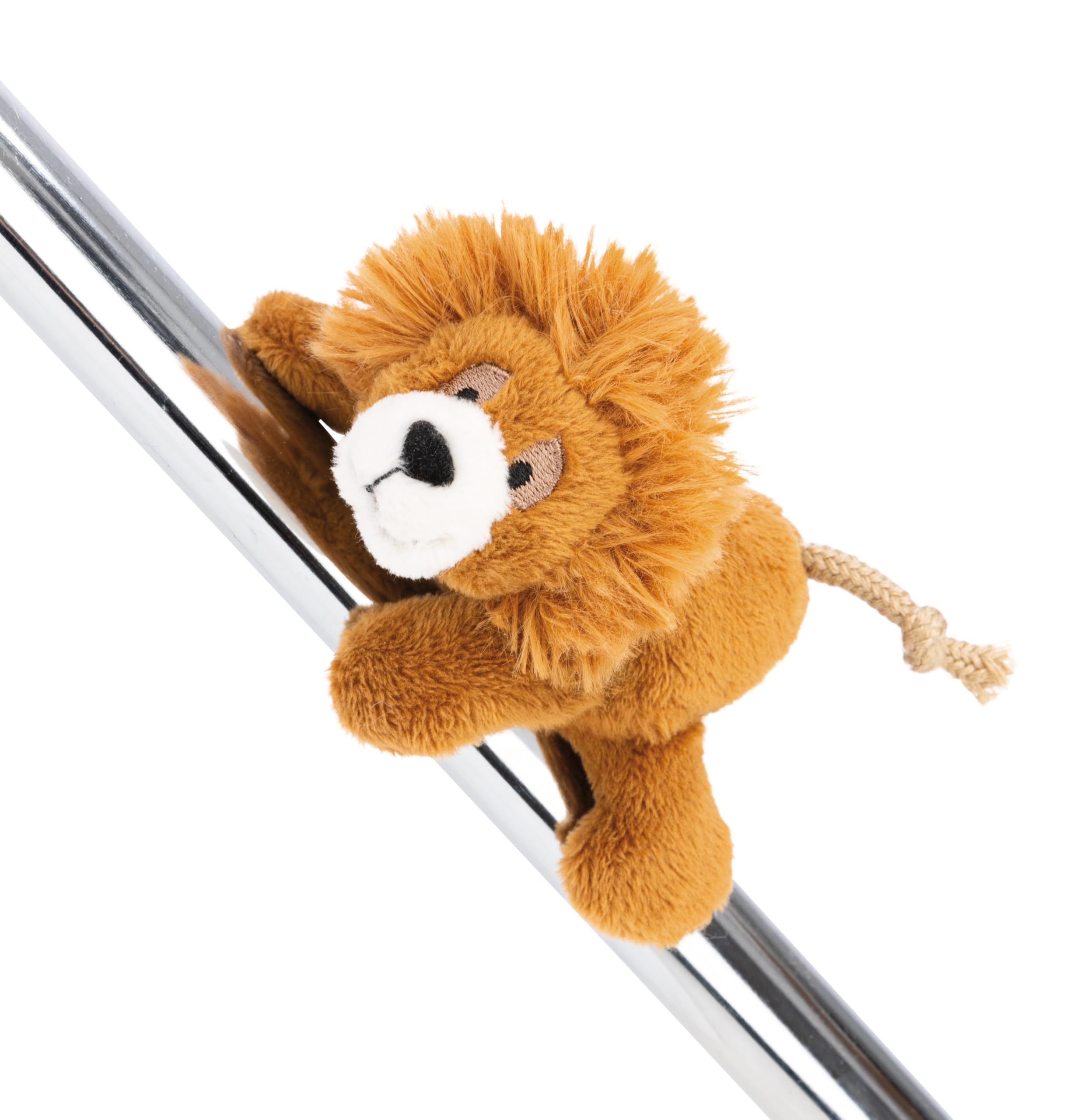 NICI MagNICI 62733 Kimari's Lion King Soft Toy with Magnet, Soft Toy for Fridge, Blackboard, Metal & Much More, Great Gift Idea, 12 cm, Brown