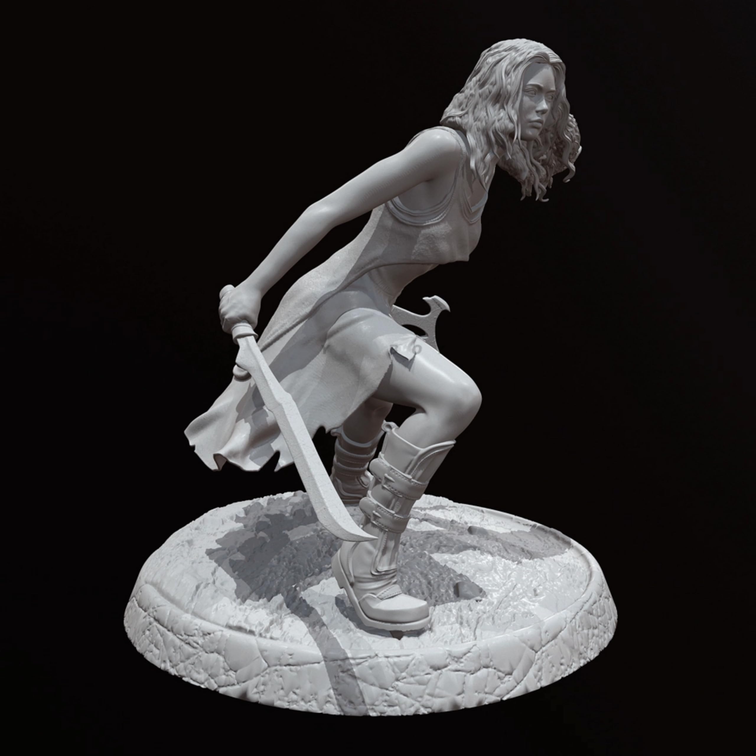 WARRIORS レジン　フィギュア5個 WARRIORSレジンフィギュア （Amazon | 1/24 古代女性戦士レジン