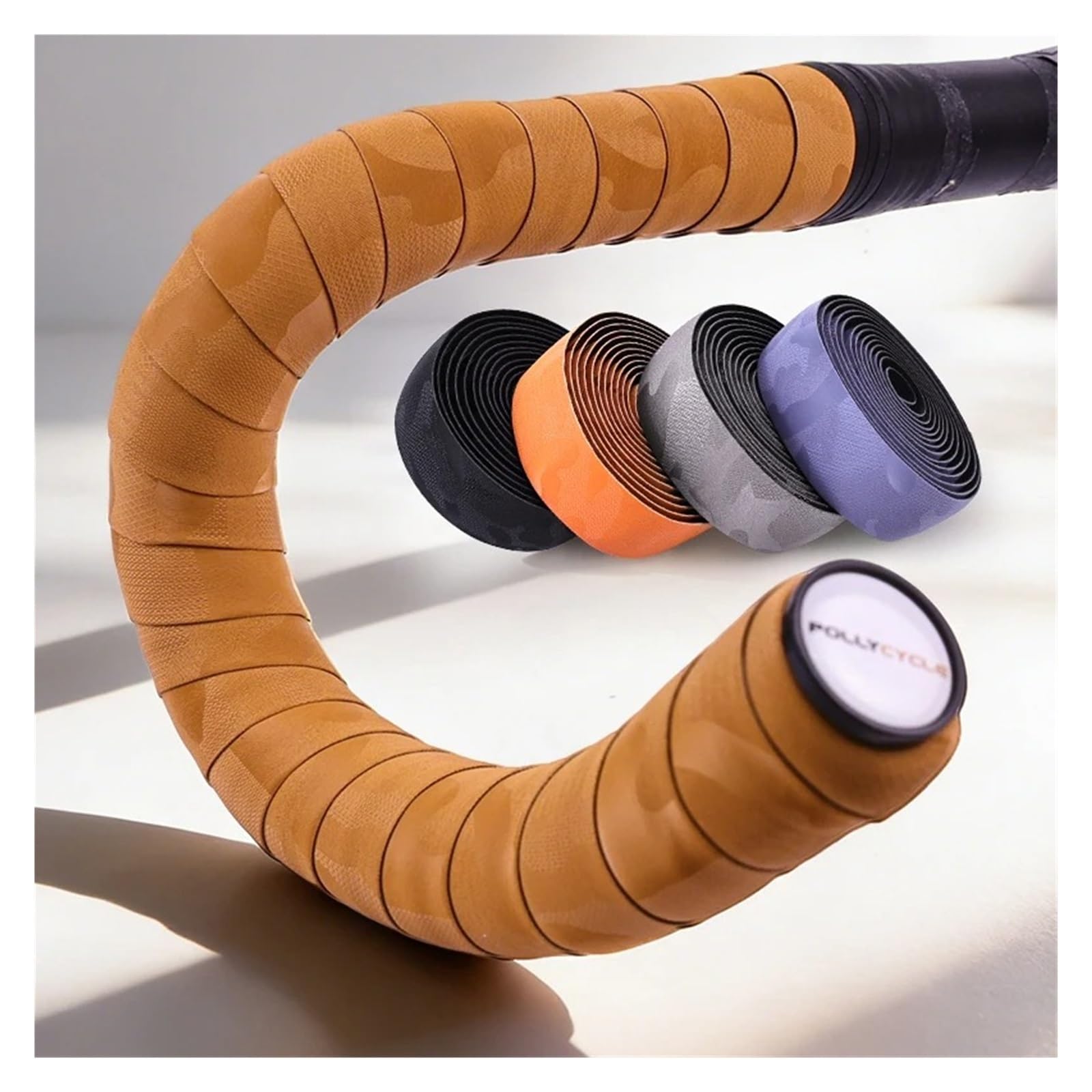 Nastro Manubrio Moto Nastri Per Manubrio Bici Da Strada Nastro Per Barra Antiscivolo Per Ciclismo Ammortizzante Cintura Per Bicicletta Resistente All'usura(Orange)