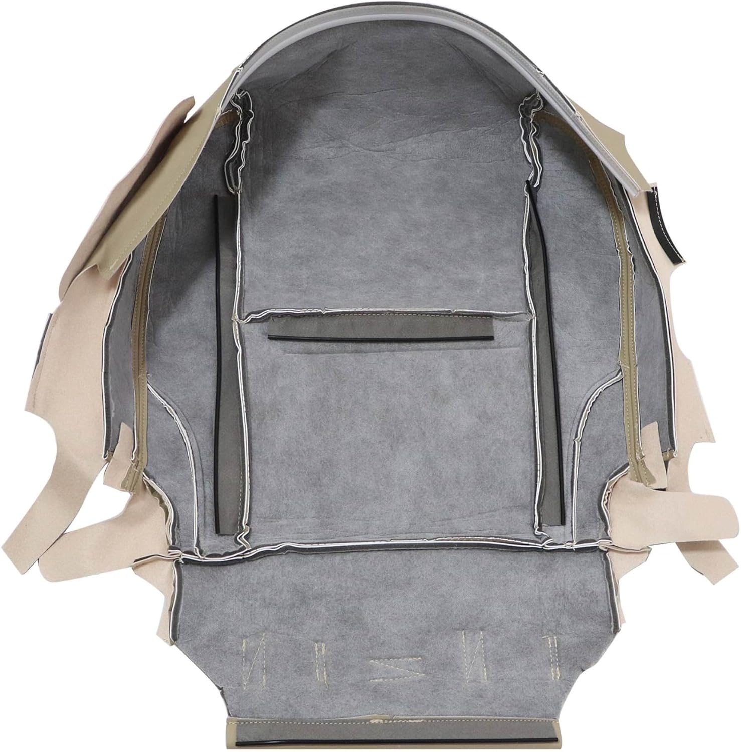 Driver & Passenger Side Bottom & Top Lean Back Seat Cover Microfiber Leather Perforated Tan Compatible with Lexus IS250 IS350 2006 2007 2008 2009 2010 2012 2013