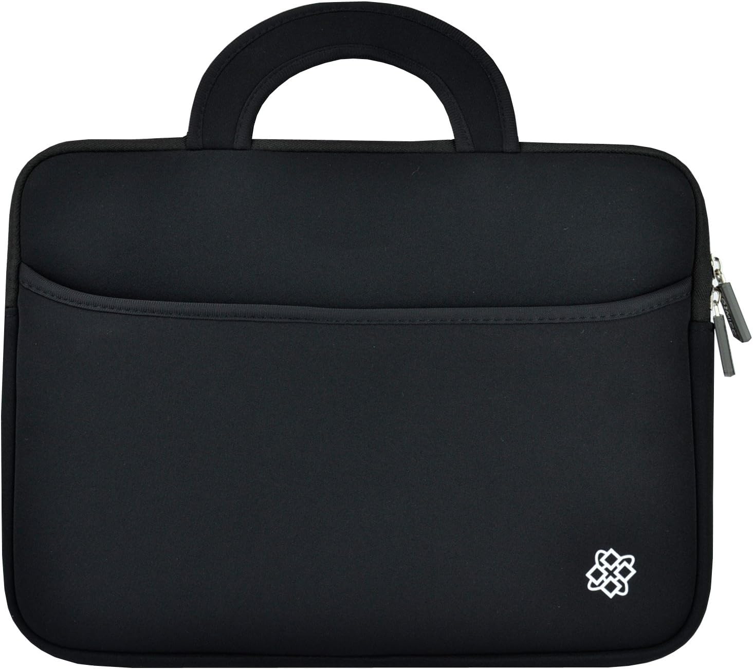 KOZMICC Sleeve for 14-14.1" Ultrabook, Premium Portable Neoprene Sleeve Case Bag Handle Accessory Pocket for Acer, Asus, Dell, HP, Lenovo Laptops (Black)
