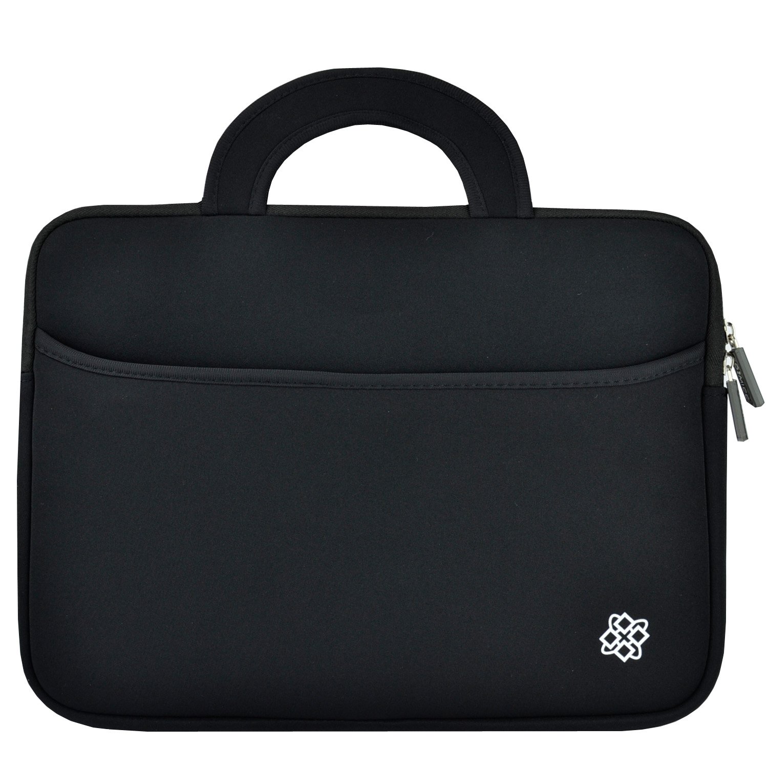 KOZMICC Sleeve for 14-14.1" Ultrabook, Premium Portable Neoprene Sleeve Case Bag Handle Accessory Pocket for Acer, Asus, Dell, HP, Lenovo Laptops (Black)