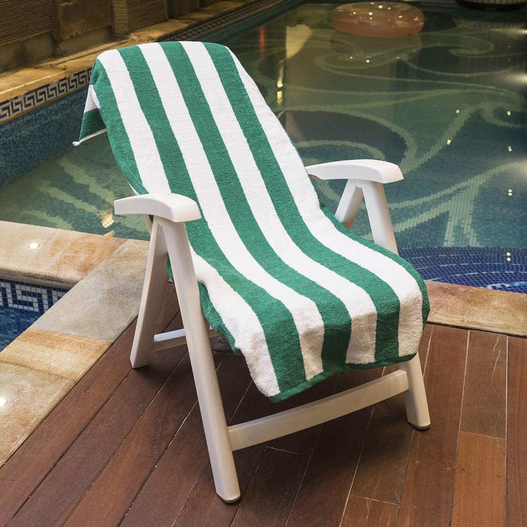 Avalon Towels Cabana - Paquete de 4 Toallas de Playa (tamaño 30 x 60 Pulgadas) de Gran tamaño, 100% algodón Hilado en Anillo, Toallas de Piscina Grandes Altamente absorbentes, súper Suaves y de