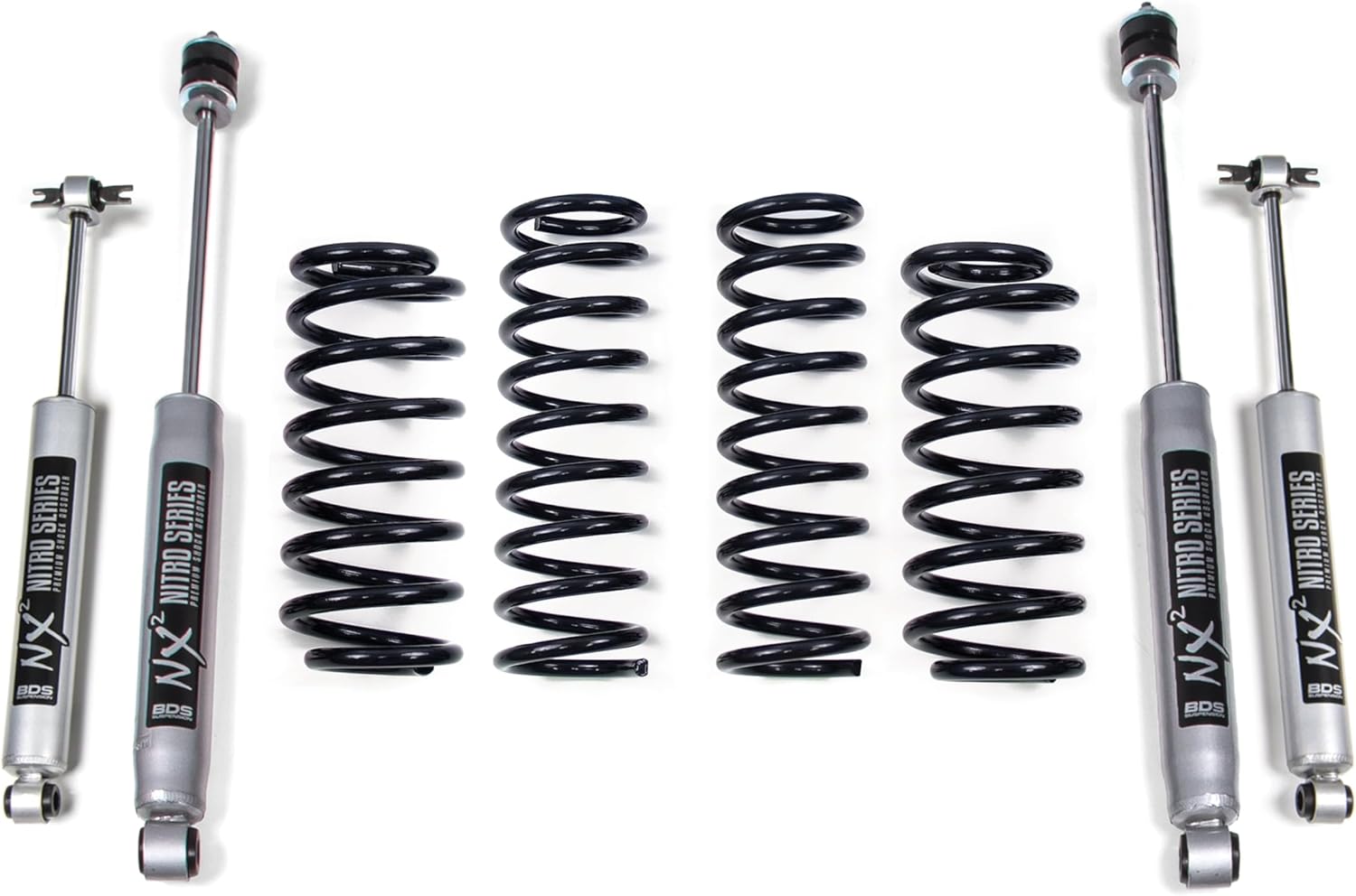 BDS447H | 2 Inch Full Suspension Lift Kit (Front & Rear) | Compatible with Jeep Grand Cherokee WJ (99-04)