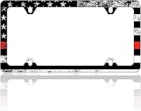 Vista 11 de Marco de matrícula con estampado de vaca en blanco y negro, marcos divertidos para placa de matrícula, patrón de animales, soporte de accesorios