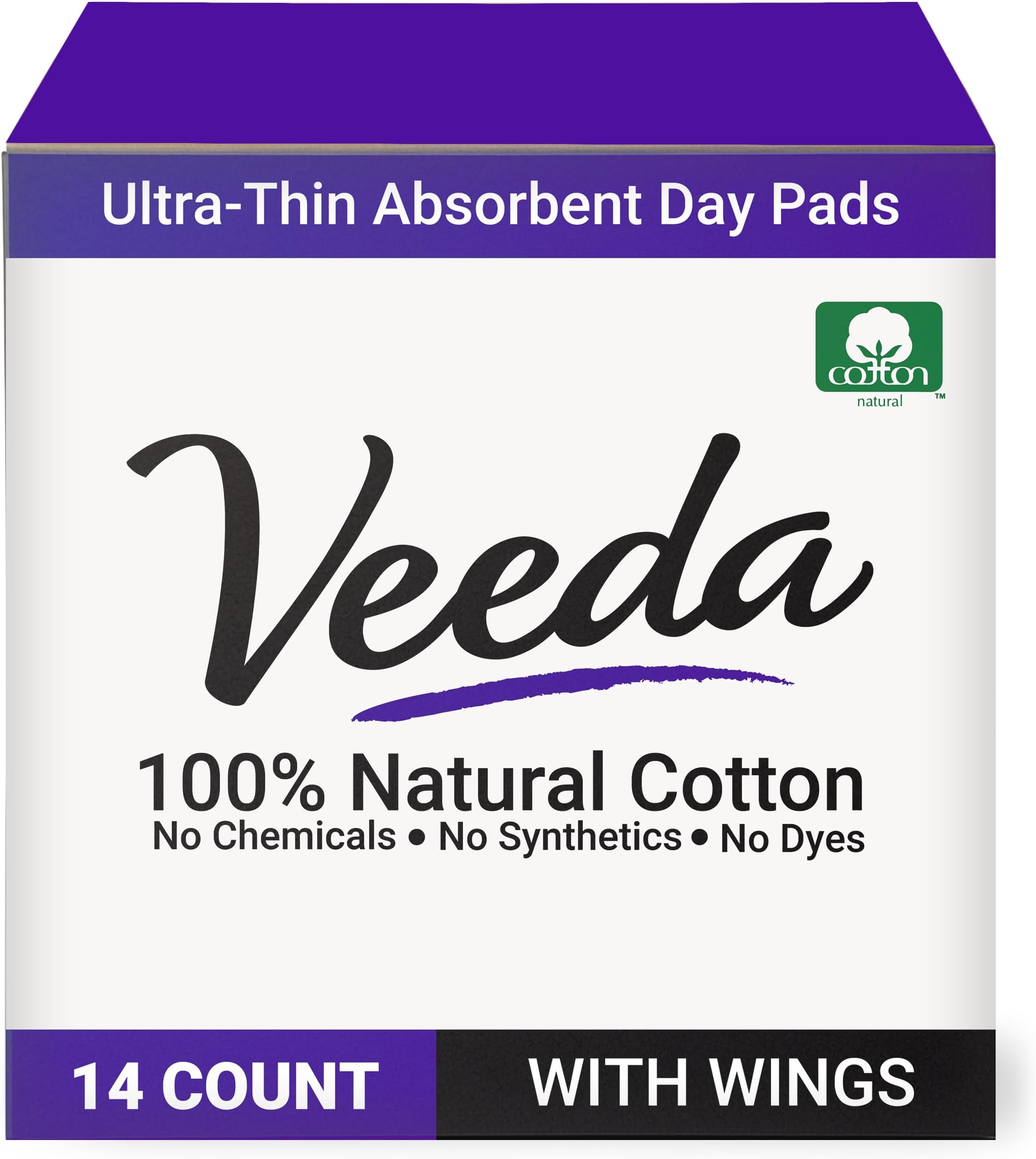 L. Organic Cotton & ChlorineFree Pads, Regular Absorbency