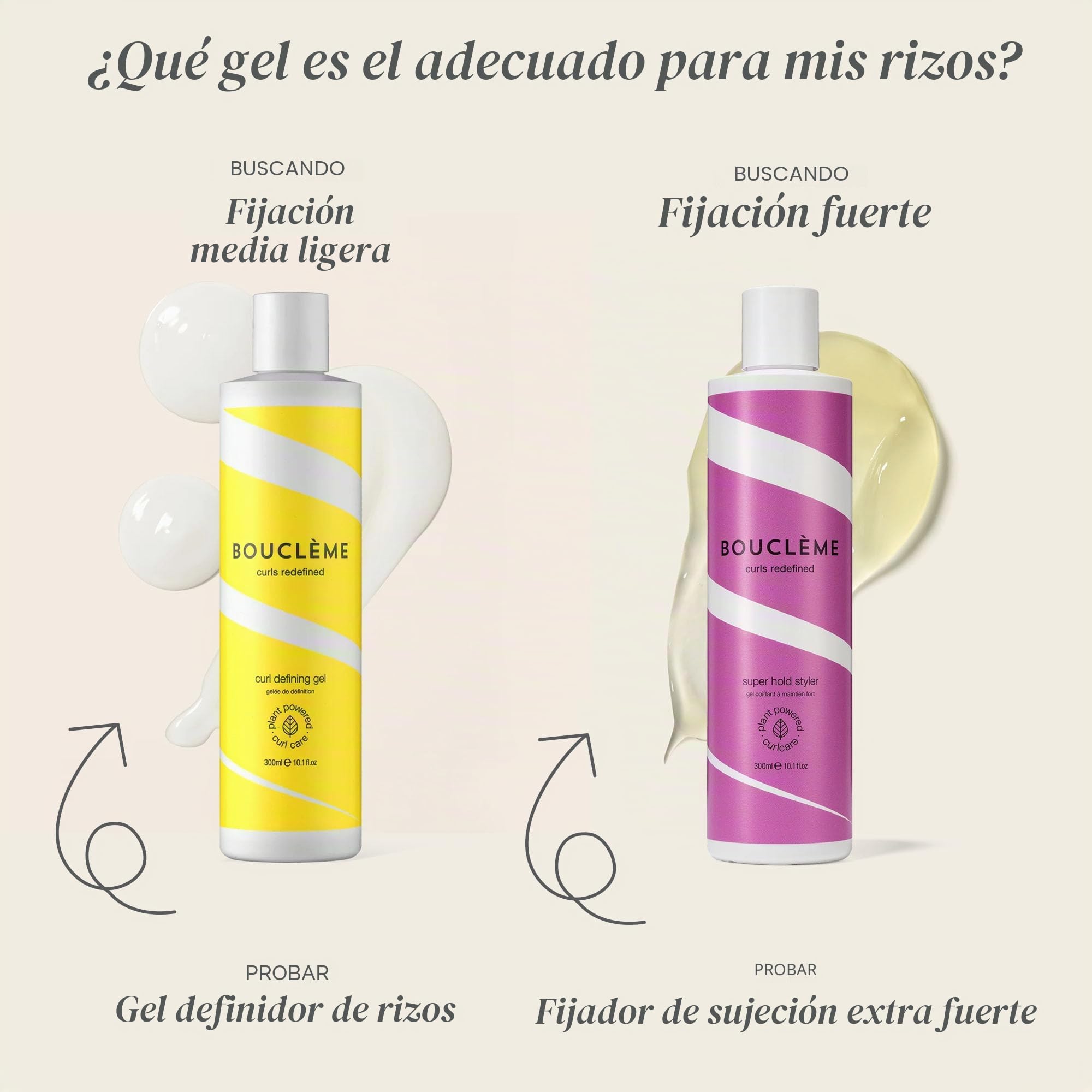 Bouclème - Super Hold Styler - Gel para peinar el cabello que mejora los rizos, 99% de ingredientes derivados naturalmente y vegano, 300 ml