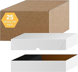White Business Card Folding Boxes - 25 Per Pack - (10 x 3 1/2 x 2")