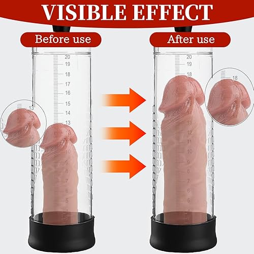 Miniatura 3 de Penisen Bomba de extensores, bomba de vacío eléctrica con bolsillo de silicona, potente bomba de extensión de presión de aire de succión VYY16