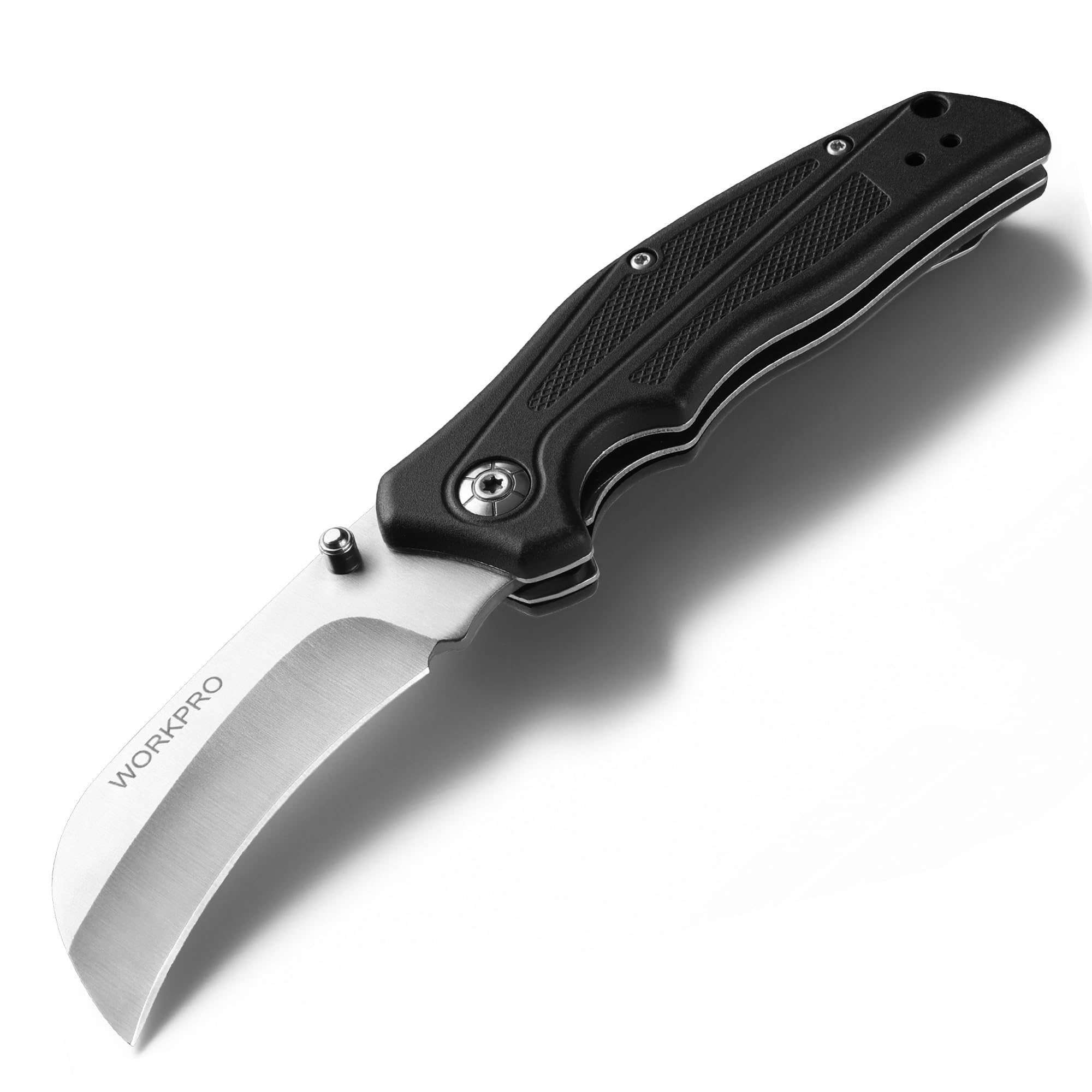 Amazon.co.jp: WORKPRO 電工ナイフ 全長186mm キーホルダー穴付き 携帯 