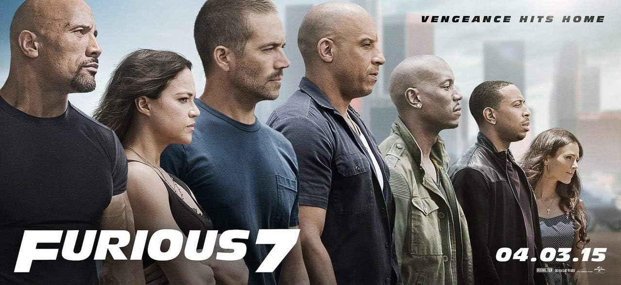 Posterpot Movie Furious Fast & Furious Jordana Brewster Mia Toretto Tyrese Gibson Roman (Plastic Media Poster, 36X24 Inches, Rolled, Multicolor)
