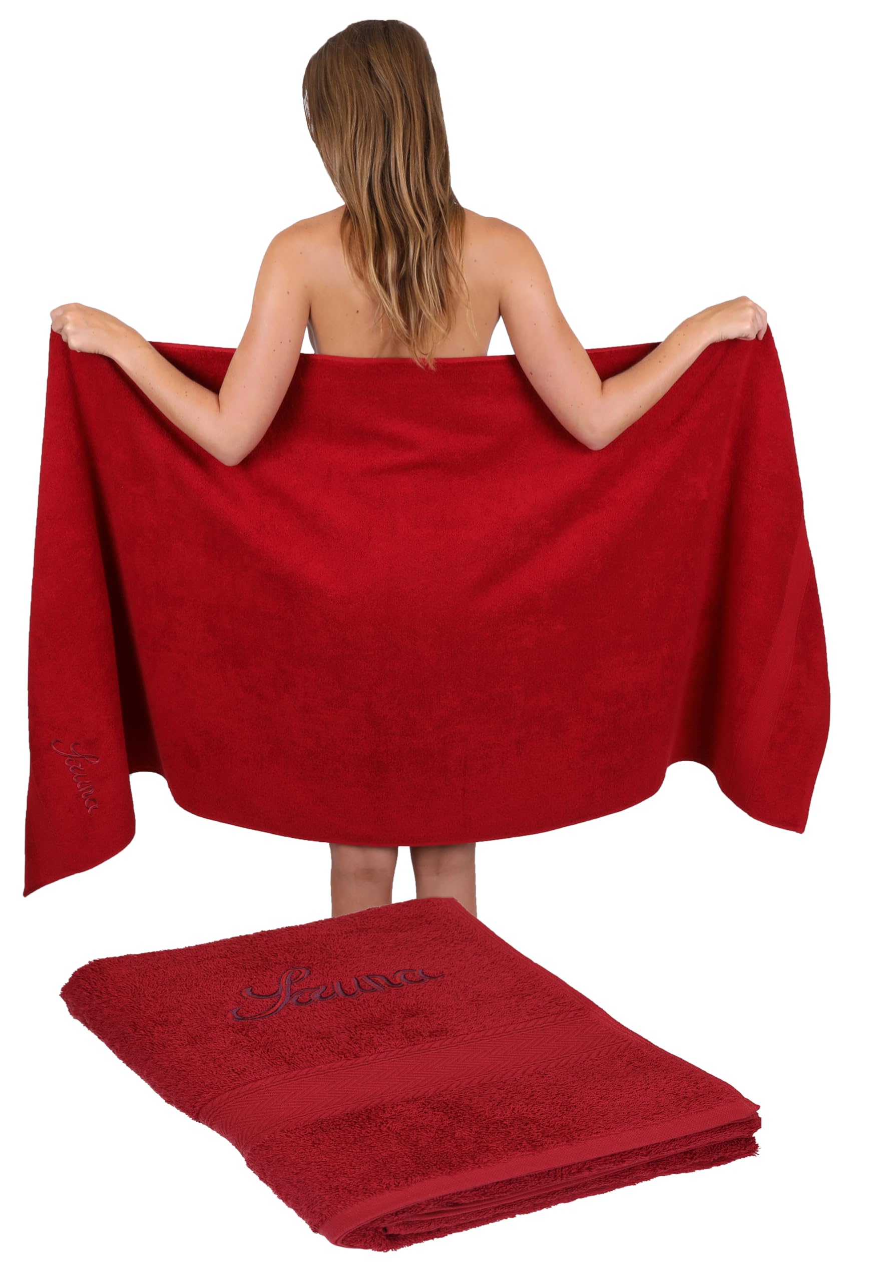 Betz Set Di 2 Teli Bagno E Sauna XXL In Cotone 100% - 70x200 Cm, Colore Antracite, Morbidi E Assorbenti, Fatti In Germania