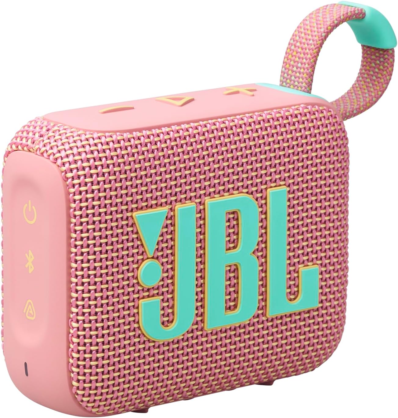 GO 4 – Ultra-Portable Bluetooth Speaker with AURACAST, Powerful Sound, 7H Playtime & Sleek Design, JBLGO4PINK, Pink