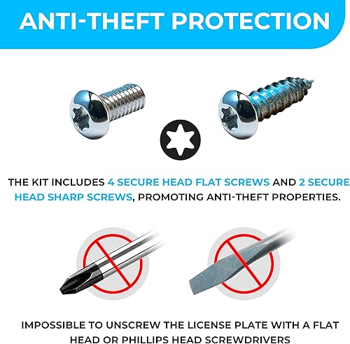 Miniatura 6 de Soporte de placa de parachoques trasero para Audi A7 S7 RS7 2012-2023, juego de soportes de placa con 8 tornillos únicos y kit de llave, kit de